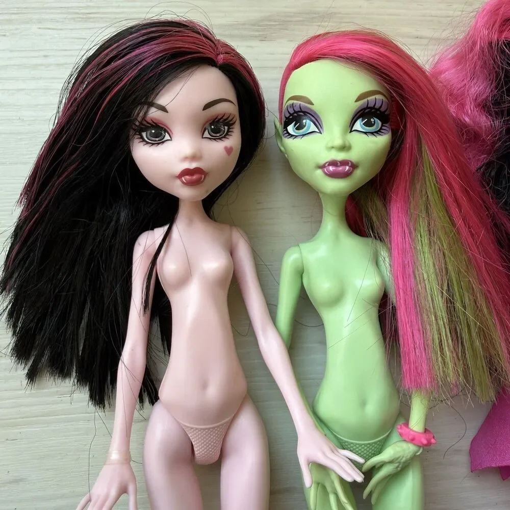 Lot Of 5 Monster High Draculaura Dolls + Creat A Monster Doll G1 Missing Clothes